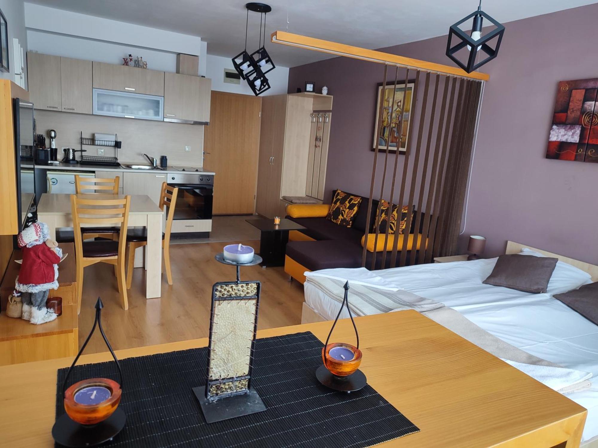 F307 Studio Aspen Golf Resort Bansko Bagian luar foto